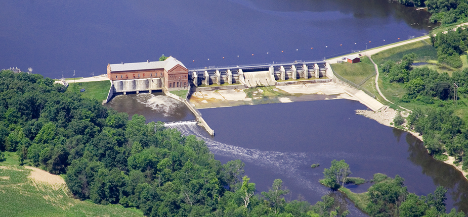 Webber Dam, one of the hydro facilities under consideration at Consumers Energy creates a plan for their 13 dams in Michigan